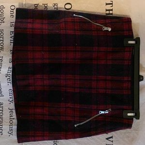 Adorable size 10 plaid wool skirt
